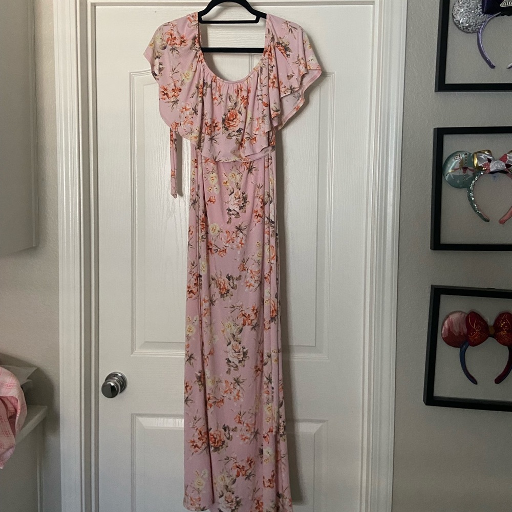 Floral maternity dress from Pinkblush